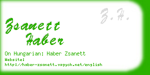 zsanett haber business card